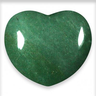 Aventurine Green Heart Large